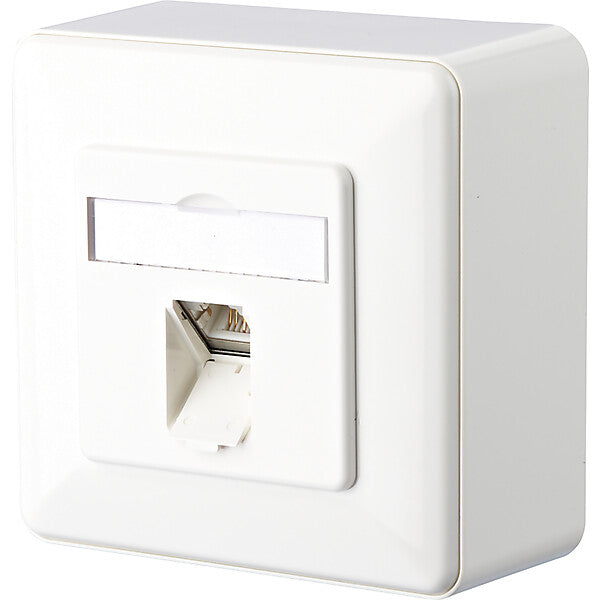 METZ CONNECT Anschlussdose C6A AP 1xRJ45 rws E-DAT C6A 1AP rws